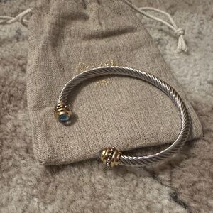 Elegant Silver and Gold-Toned Bracelet